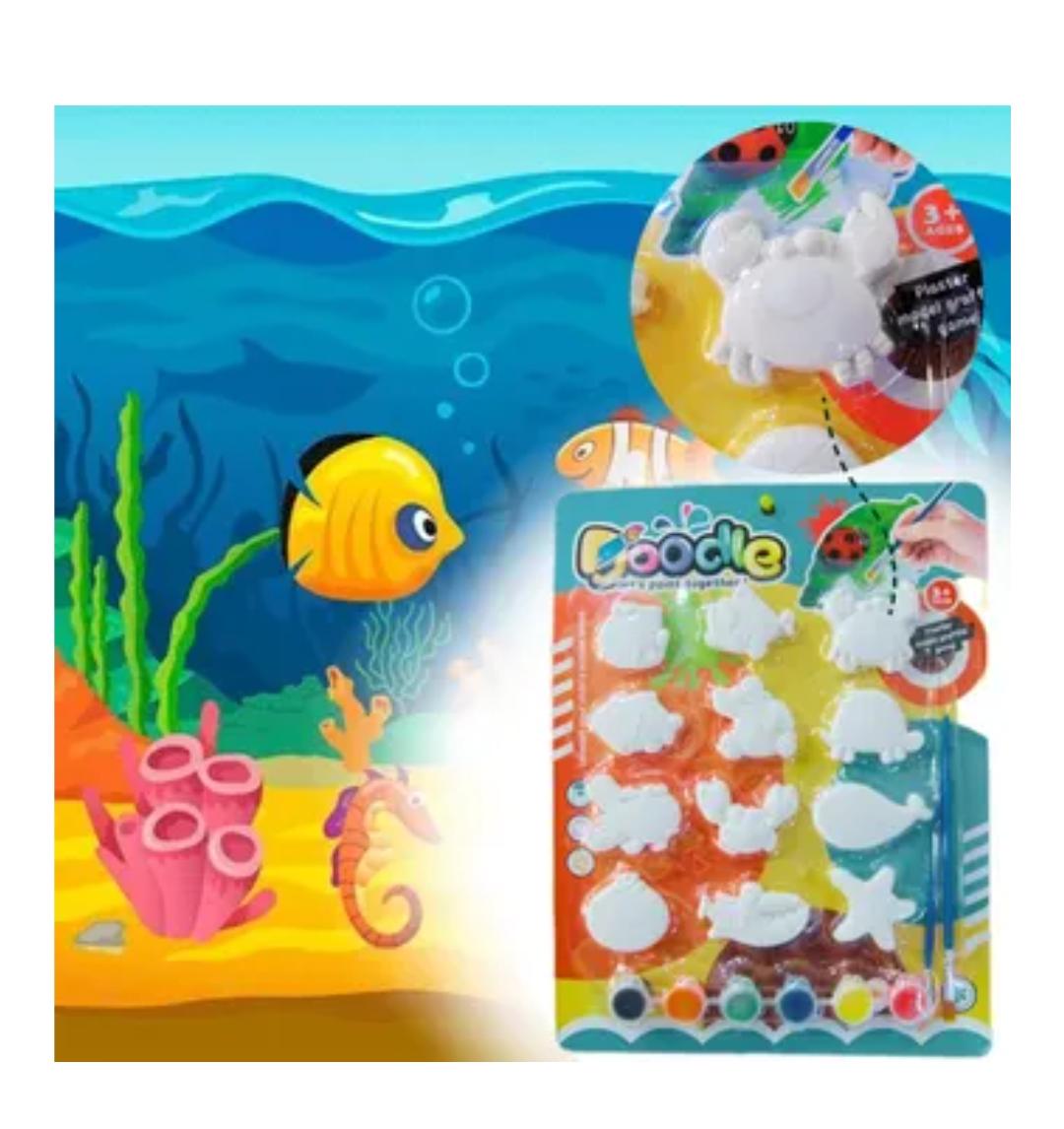 Miniatura 2 de KIT DE PINTURA DE YESO PARA NIÑOS X 12